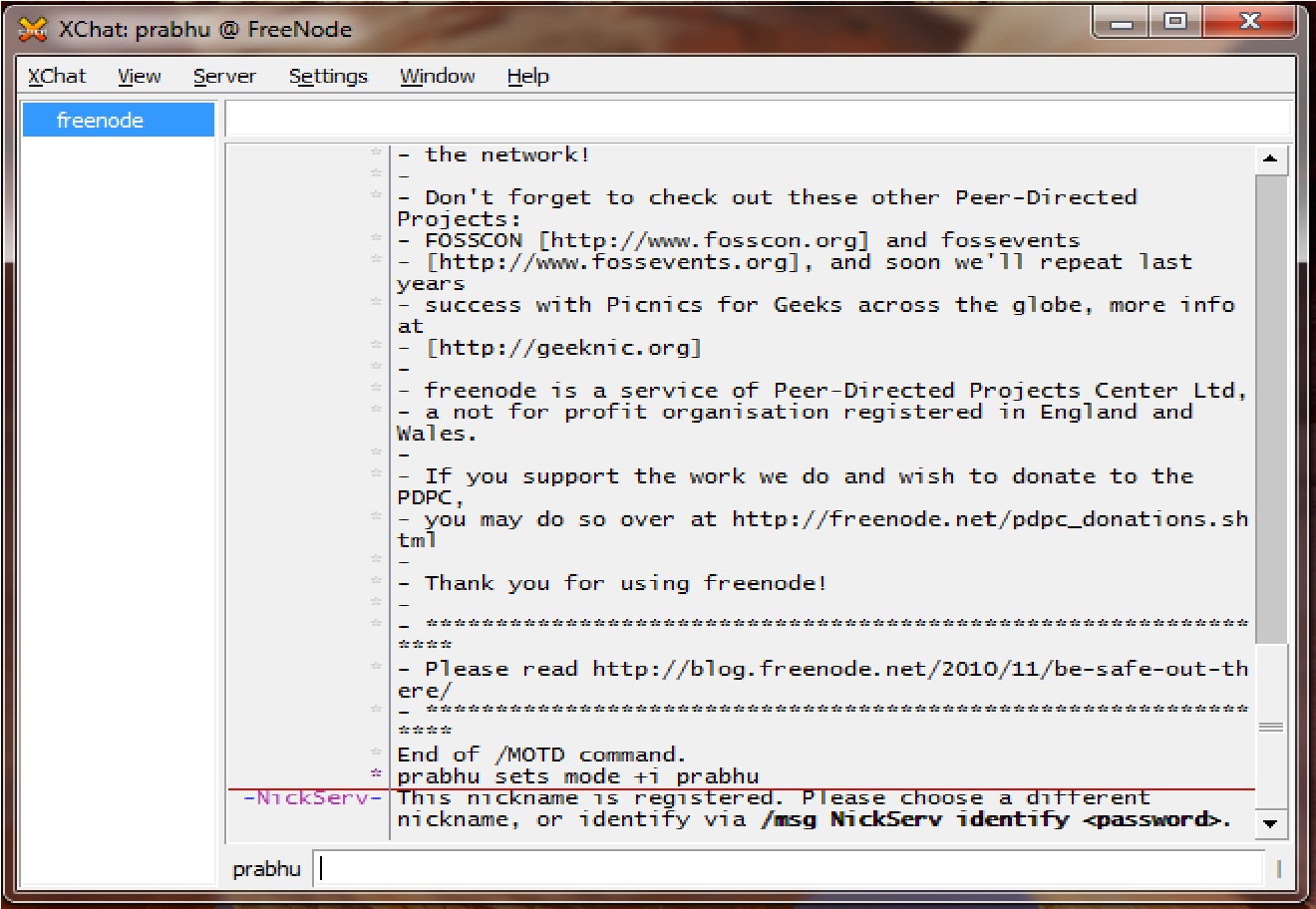 irc chat linux