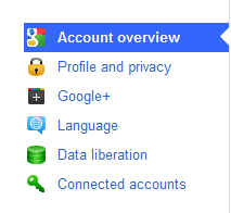 Google+ Account Settings