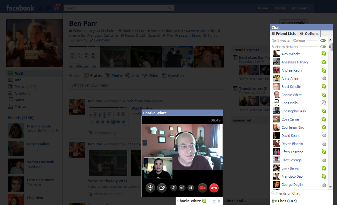 Facebook Skype
