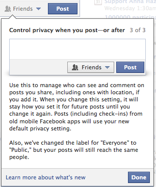 facebook control privacy