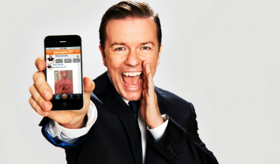 Ricky-Gervais-and-the-Just-Sayin-App