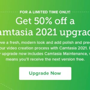 camtasia upgrade discount