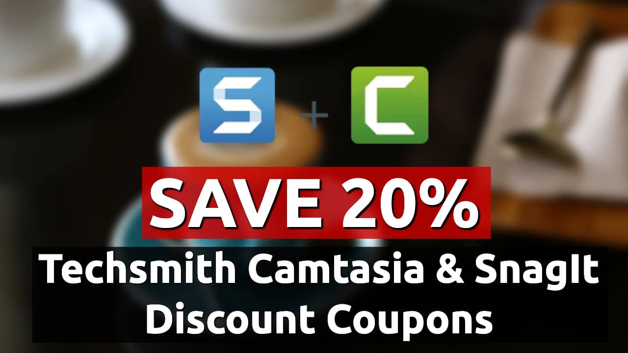 new techsmith camtasia discount coupon code